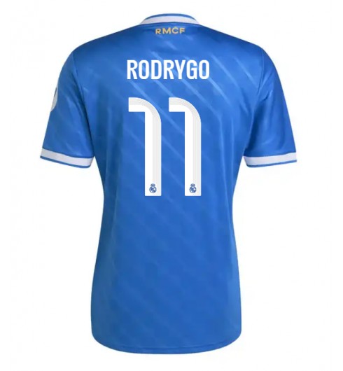 Moške Nogometnih dresov Real Madrid Rodrygo Goes #11 Tretji 2025-26 Kratki rokavi Moške Nogometnih dresov Real Madrid Rodrygo Goes #11 Tretji 2025-26 Kratki rokavi